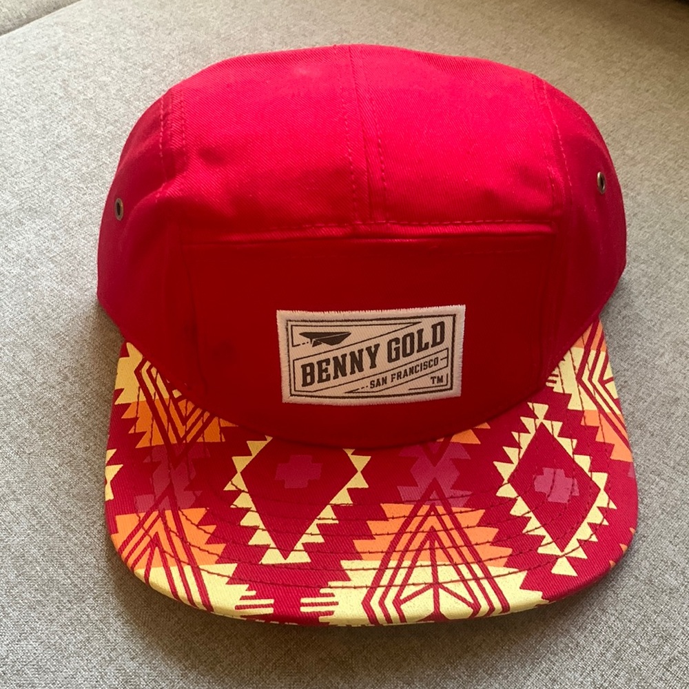 Benny Gold 5 panel hat.